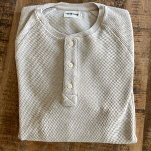 Taylor Stitch Heavy Bag Waffle Henley 42